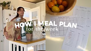 how I meal plan for the week  grocery haul easy meal ideas [upl. by Eenolem577]