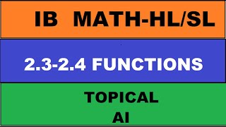 IBDP AISL 2324 FUNCTIONS [upl. by Orsay]