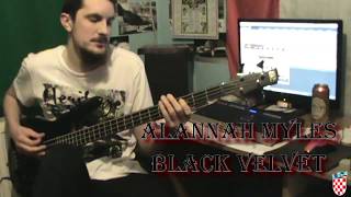 Alannah Myles  Black Velvet Bass Cover [upl. by Aicitel]