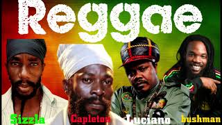 REGGAE  CULTURE MIX SIZZLA CAPLETON LUCIANO BUSHMAN ANTHONY B And Many More reggae hits [upl. by Anaiad]