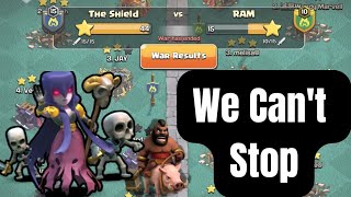 The Shield MrBeast Opening In Cwl Day 1🔥😁 viralvideo clashofclans coc gaming [upl. by Naujak220]