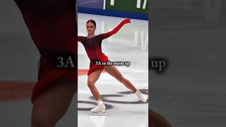 Triple axel😭figureskating alexandratrusova olympics figureskater iceskating annashcherbakova [upl. by Aldora370]