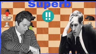 Winsome match between two Legendary players Boris Spassky vs Robert James Fischer  S P Cup 1966 [upl. by Mensch724]