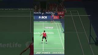 Most uncommon net shot in badminton shorts badminton leechongwei netplay [upl. by Sussman]