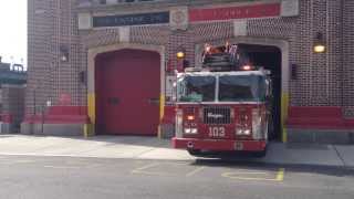 FDNY  Ladder 103  POSA  Responding [upl. by Sethrida]