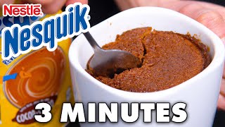 Nesquik Mug Cake Recipe  3 Minute Dessert [upl. by Lidaa]