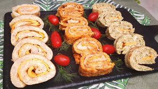 Antipasti di frittata SENZA FORNO 🎄Idee per le feste🎅 Sfiziosi deliziosi e veloci da preparare👌 [upl. by Ydnagrub]