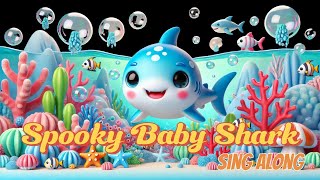 Halloween Baby Shark Song  Sing Along with Cute Halloween Creatures HalloweenBabyShark Singalong [upl. by Oam13]