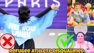 B Girl Manizha Talash Refugee Olympics Athlete Disqualified for SLOGAN FREE WOMEN in Break dancing [upl. by Singhal]