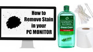 Ink Stain Remover  How to Remove Ink Stain From PC Monitor [upl. by Paviour]