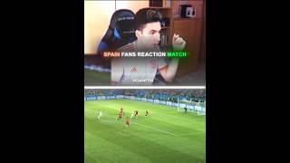 When Spain fans reacted to 💨😮Ronaldo hattrick [upl. by Ladiv]