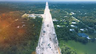 Flying Over Golden Gate Estates Vanderbilt Extension Update [upl. by Funda]