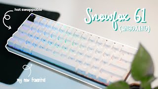 my favorite hot swappable  KEMOVE SnowFox 61 Unboxing amp Review [upl. by Premer]