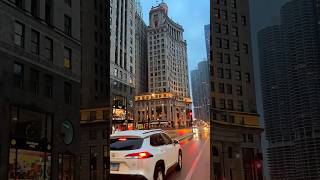 Chicago ❤️🇺🇸 snow drive season is almost here ❄️☁️⛄🥰📍Wacker Drive Chicago IL 🇺🇸 [upl. by Berti]