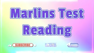 Marlins Test For Seafarer  Reading [upl. by Emerick]