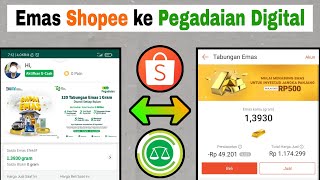 Cara Menghubungkan Emas Shopee ke Pegadaian Digital [upl. by Asserac593]