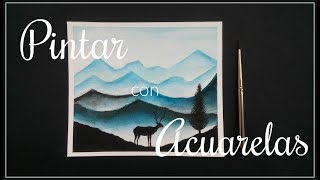 Cómo pintar con ACUARELAS ✿ [upl. by Hayouqes]