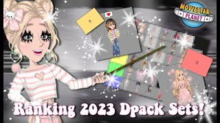 Ranking All 2023 MSP DPACK SETS  MovieStarPlanet [upl. by Ennaxxor96]