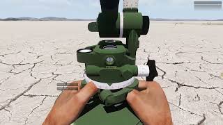 ARMA 3 Realistic mortar pack orienting M252 81mm mortar with US M2A2 aiming circle [upl. by Assetnoc340]