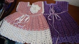 Vestido a crochet talla de 1 a 2 años [upl. by Epilihp448]