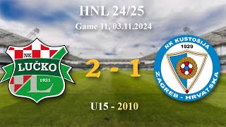 11 2010 U15 Lučko 21 Kustošija HNL 2425 03112024 croatiafootball hnl [upl. by Eyak]