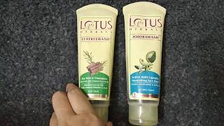 Lotus face wash for dry skin and oily skin review [upl. by Cresa]