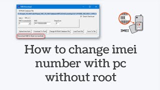 How to change imei number in Mediatek devices without root [upl. by Anette]