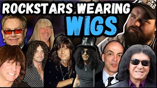 Musicians That Wear Wigs  Controversial Truth rockstars celebrities hairmetal wigs [upl. by Setarcos]