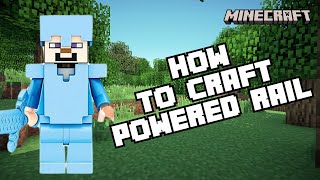 How to Craft Powered Rail on Minecraft 2024 [upl. by Nithsa]