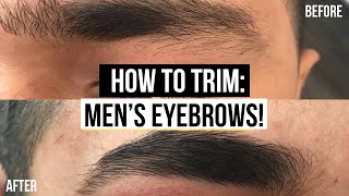 MENS EYEBROW GROOMING TUTORIAL EASY GROOMING ROUTINE  JAIRWOO [upl. by Notsrik761]