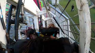 Kamikaze  Amusements of America Onride Video  Gwinnett County Fair 2022  NonCopyright [upl. by Ayotahc418]