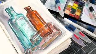 Water Brush Basics  How to Use a Waterbrush and Demo [upl. by Lancelot]