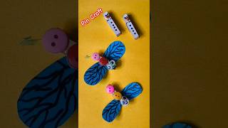 Easy Fly craft from pin New Creative Craft ideas for kids fly trending youtube art shorts [upl. by Artcele942]