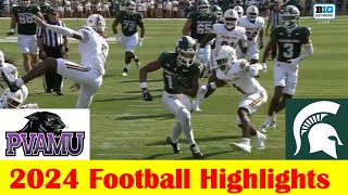 Prairie View AampM vs Michigan State Football Game Highlights 9 14 2024 [upl. by O'Kelly200]