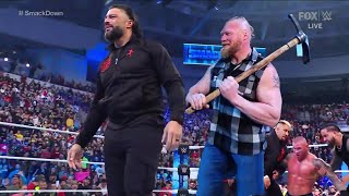 Why Aj Style Attack Roman Reigns and LA Knight AT SmackDown and Brock will return Explained [upl. by Elumas]