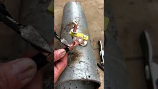 Welding strong magnetic grounding iron tools shorts howtomakedrillmachineathome [upl. by Etsyrk]