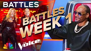 Phenomenal Performances from the First Week of Battles  The Voice  NBC [upl. by Yniatirb560]