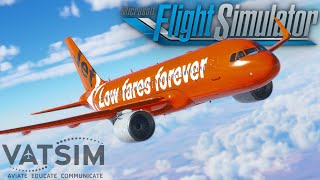 MY FIRST VATSIM FLIGHT  Microsoft Flight Simulator 2020 [upl. by Yart]