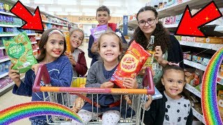 KIDS GROCERY SHOPPING CHALLENGE🌈🏳️‍🌈 [upl. by Ube]