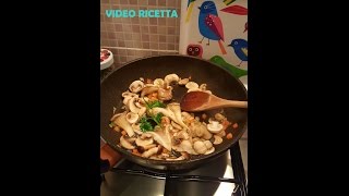 Video ricetta funghi in padella  MissLila001 [upl. by Rycca876]