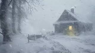 Wind Sounds for Sleeping┇Howling Wind amp Blowing Snow┇Winter Storm amp Icy Snowstorm Ambience [upl. by Hanny]