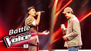 ไม้ VS ยีนส์  อยู่ตรงนี้  Battle  The Voice Thailand 2024  10 Nov 2024 [upl. by Gehman]