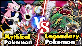 Legendary Pokemon Vs Mythical Pokemon  Which Pokemon Are More Strong   Hindi [upl. by Westphal]