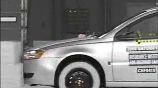 Crash Test 2005  2007 Discontinued Saturn Ion IIHS [upl. by Kenway]