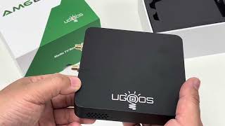 Unbox Ugoos AM6B Plus Android tv box 4GB 32GB Android 90 Amlogic S922XJ [upl. by Morra625]