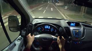 2019 Ford Transit 20 TDCi DCiV Crew Van  POV Night Drive [upl. by China533]