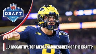 JJ McCarthy The biggest MEDIA SMOKESCREEN of the NFL Draft 😳  NFL Draft Reaction Show [upl. by Rourke]