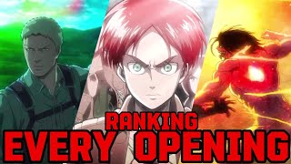 Ranking EVERY Attack on Titan Opening [upl. by Nic]