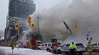 RAW Highrise fire on Catherine Street near YMCA in Centretown [upl. by Rusert719]