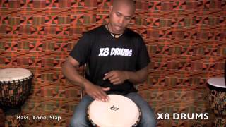 Introduction to the Djembe and How to Play the Basic Notes [upl. by Odnesor]